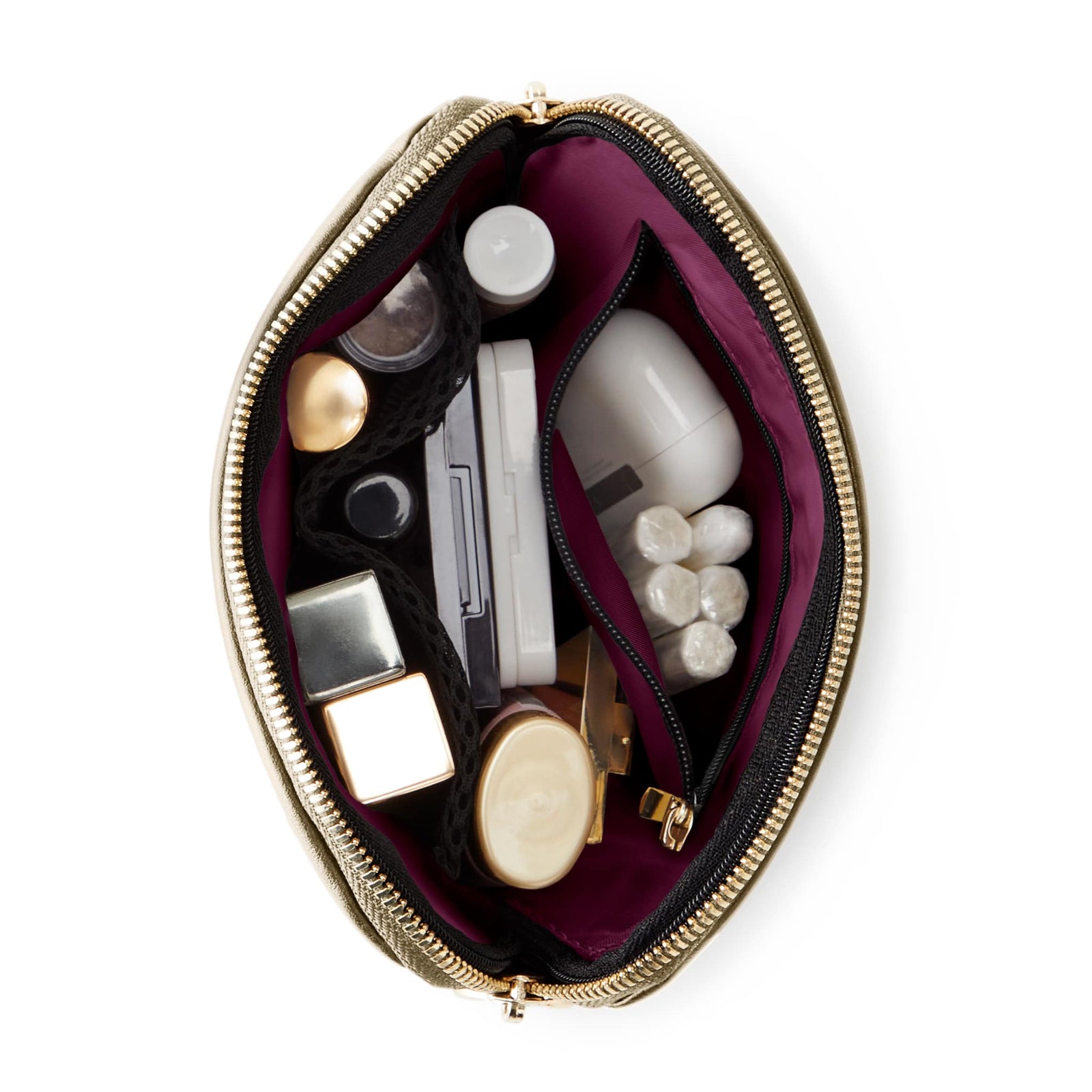 Metallic Bronze Leather with Bordeaux Interior