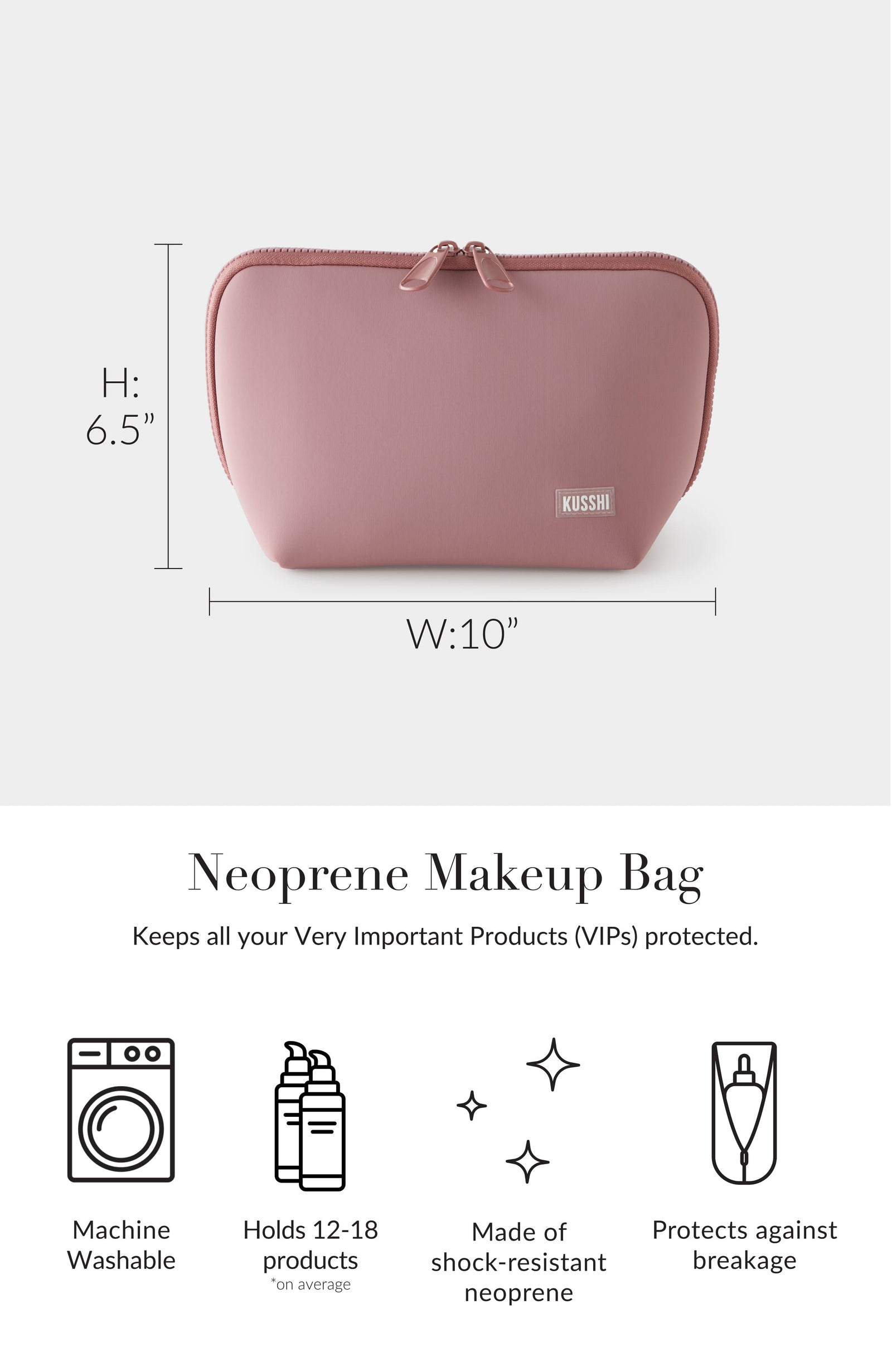 Neoprene Makeup Bag