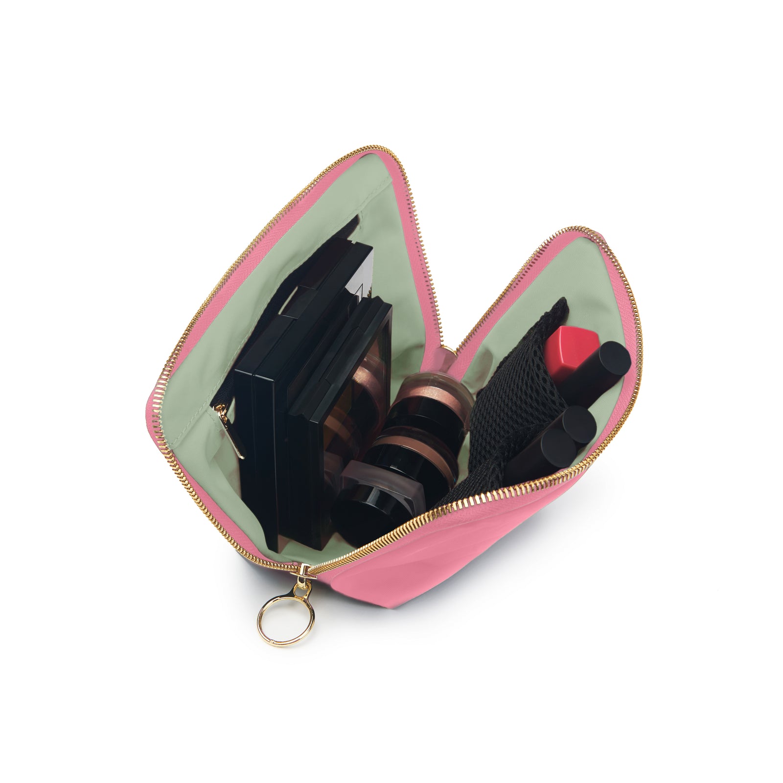 Blush Fabric with Cool Grey Interior