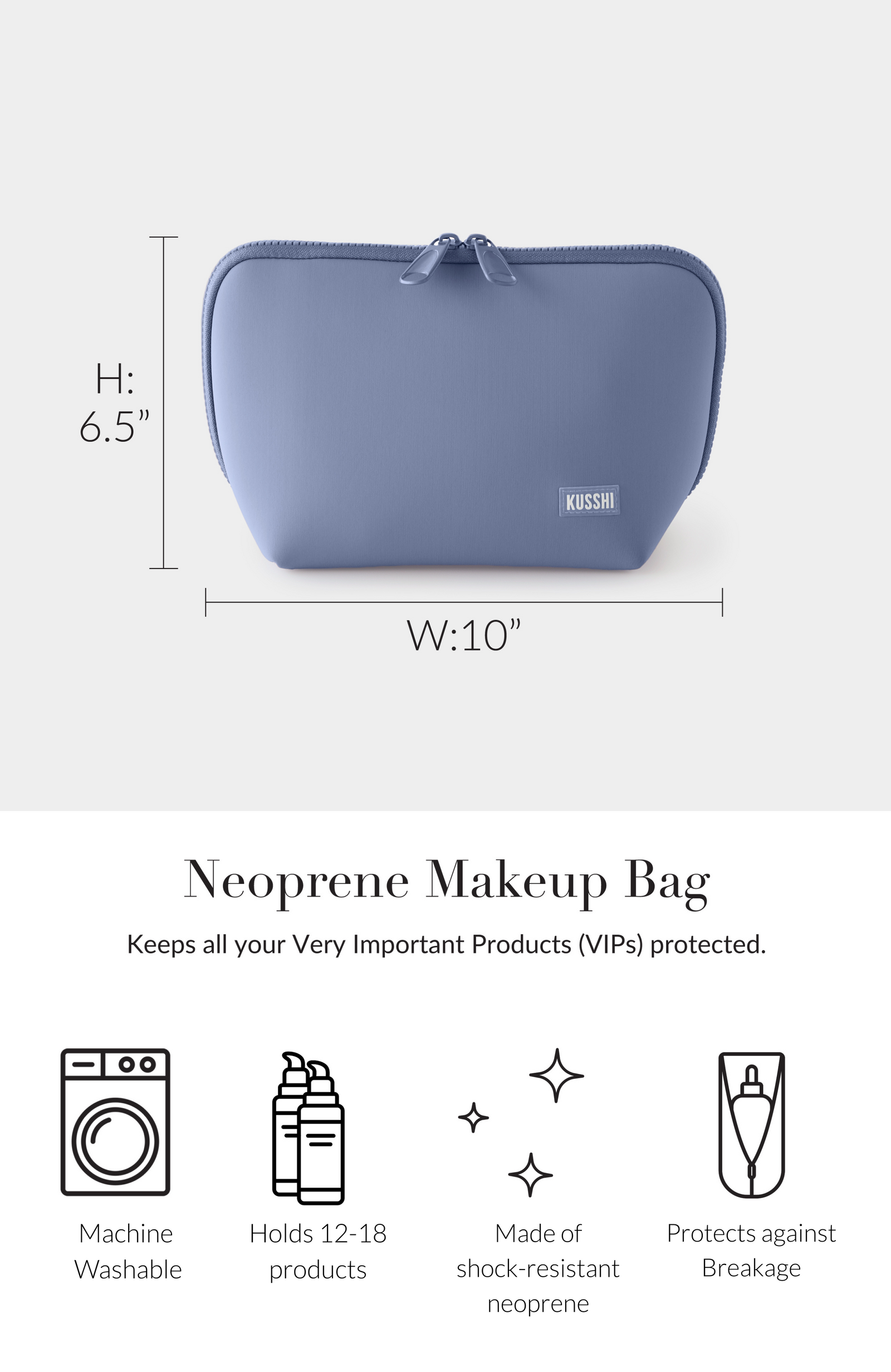 Neoprene Makeup Bag
