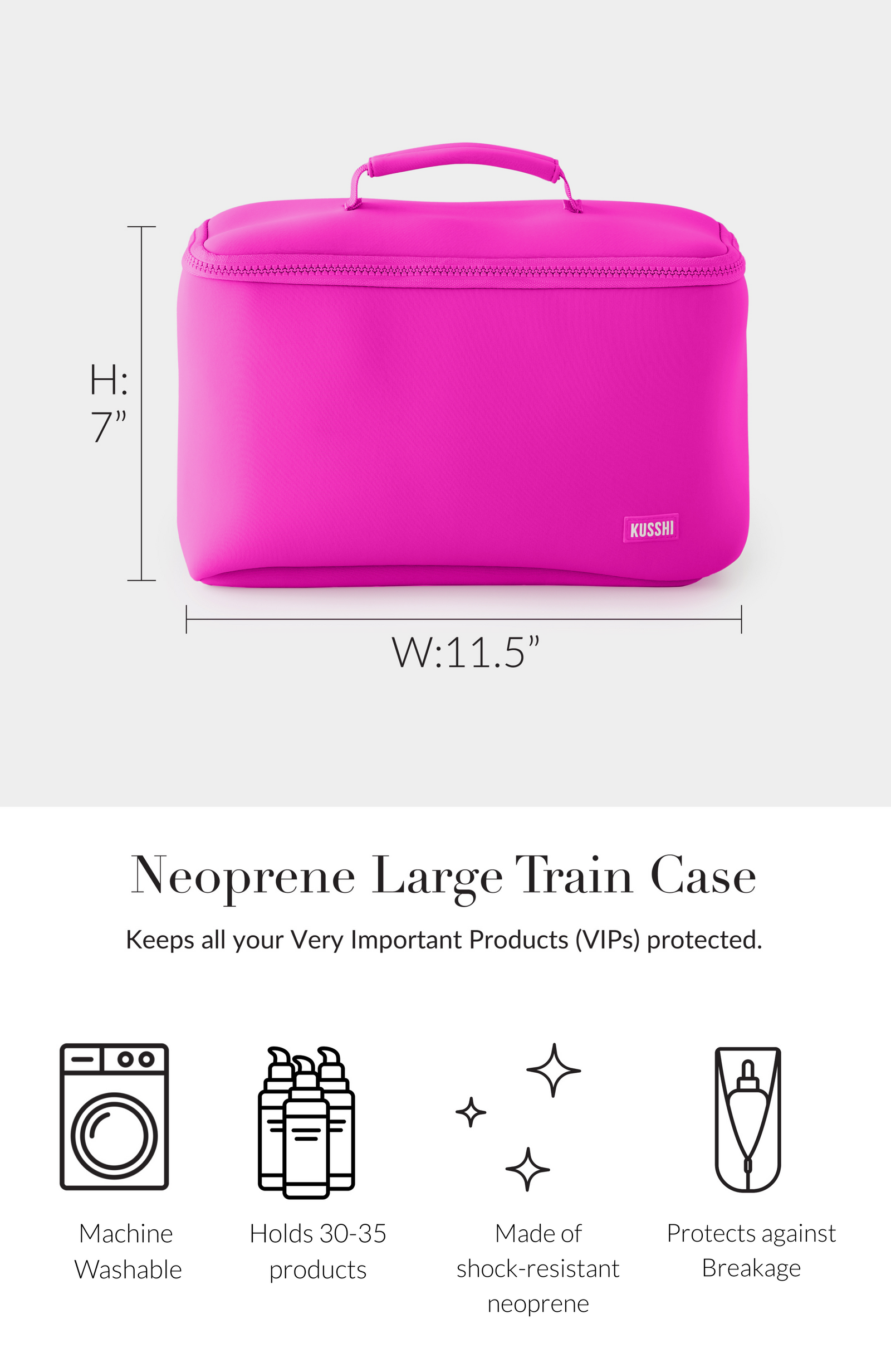 Neoprene Train Case