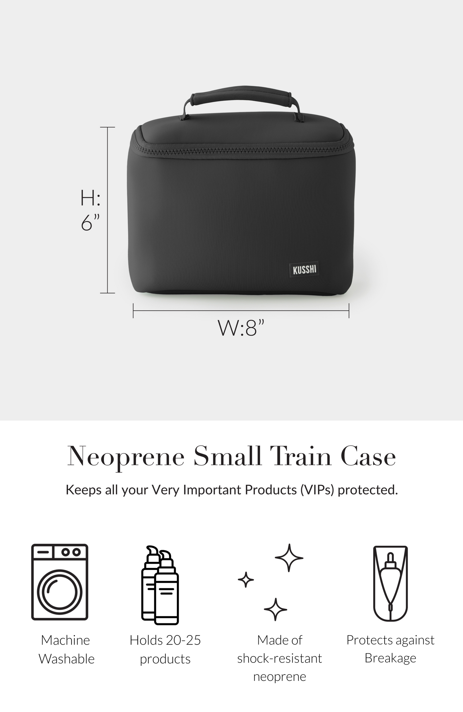 Neoprene Train Case