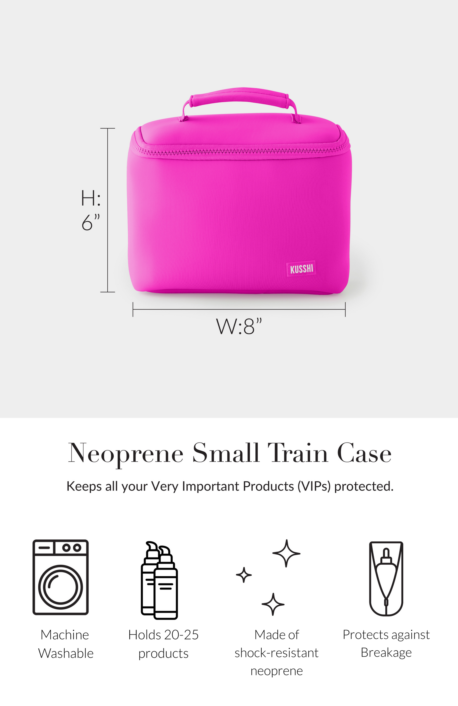 Neoprene Train Case