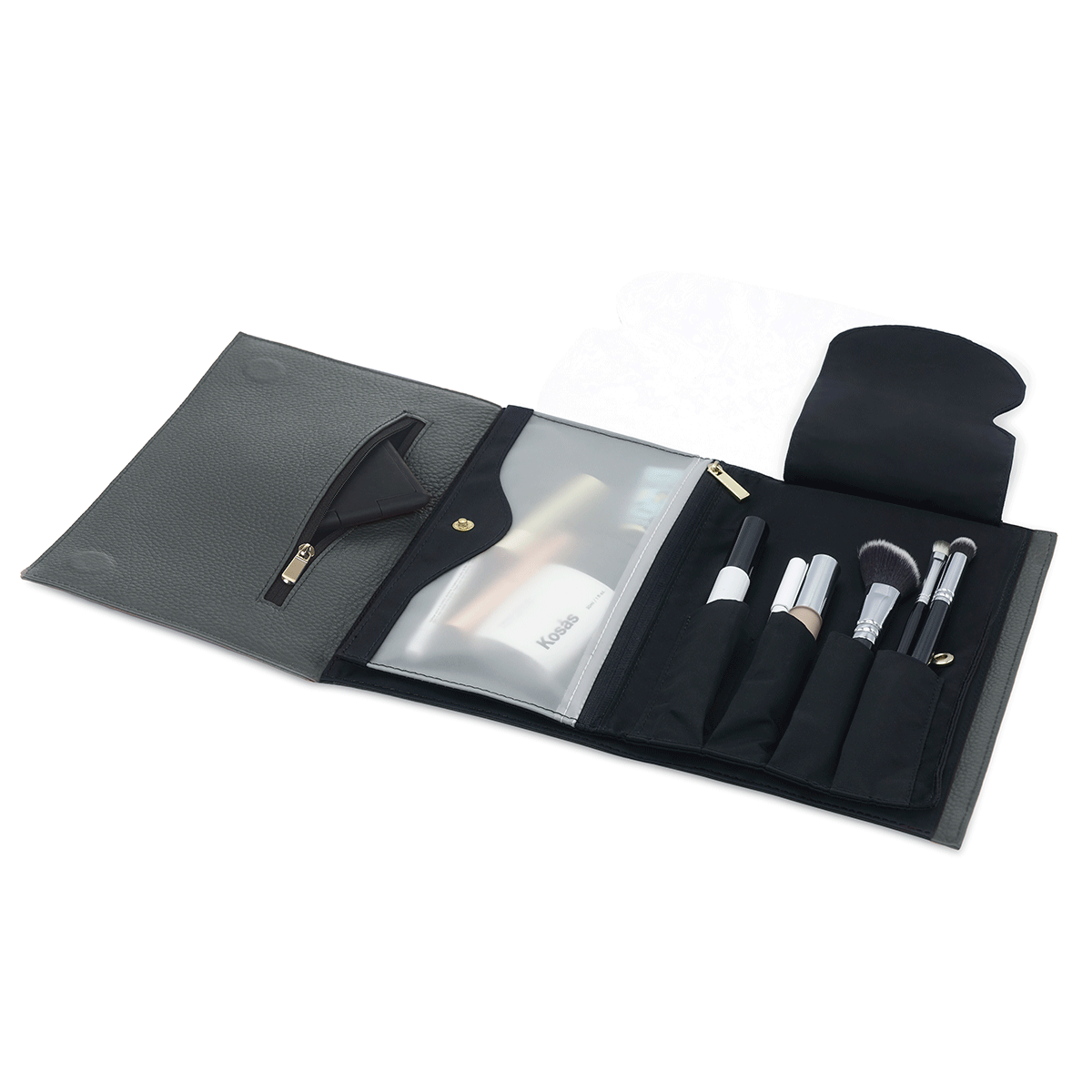 color: Grey Leather+Pocket Organizer