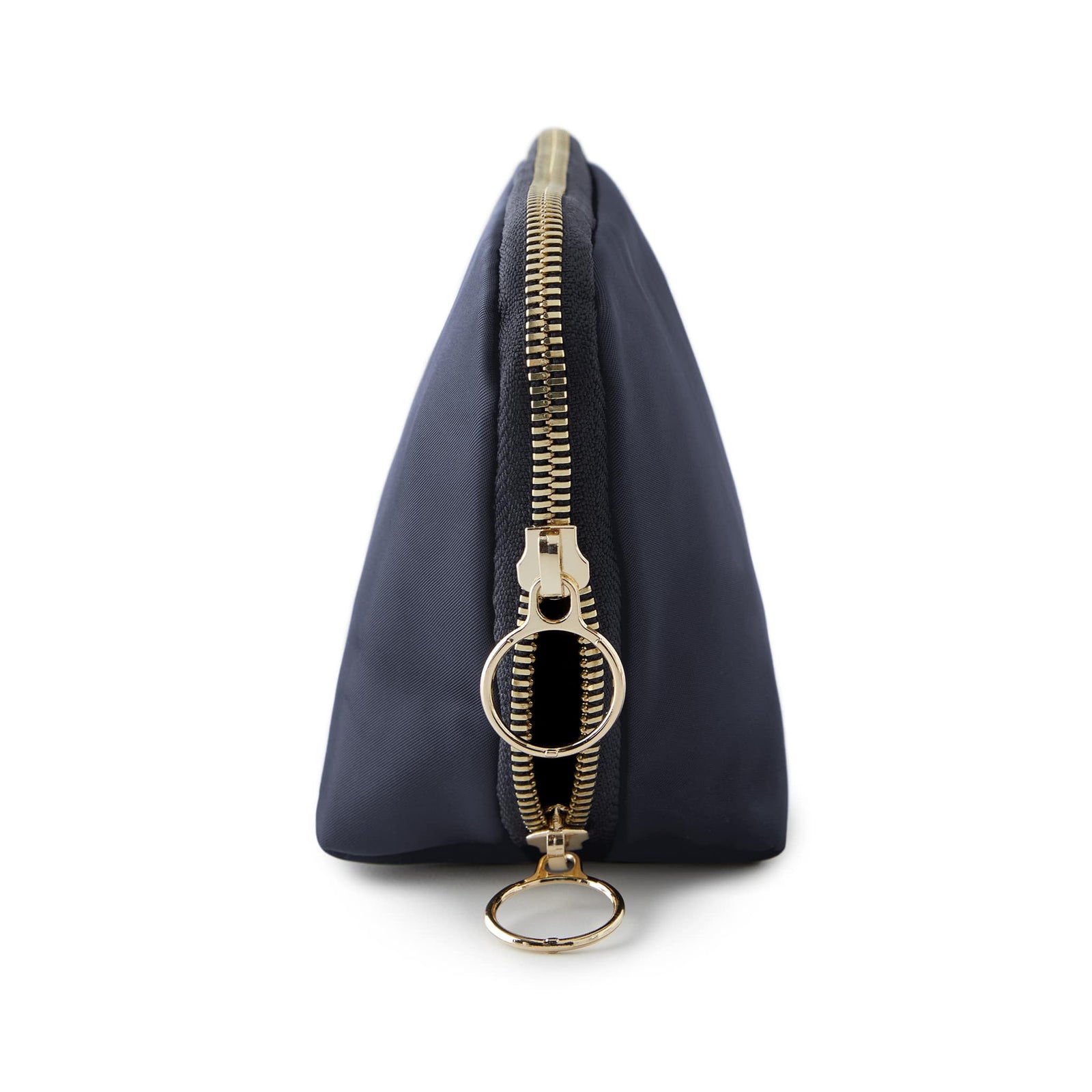 color: Navy Fabric with Pink Interior; alt: Everyday Small Size Makeup Bag | KUSSHI