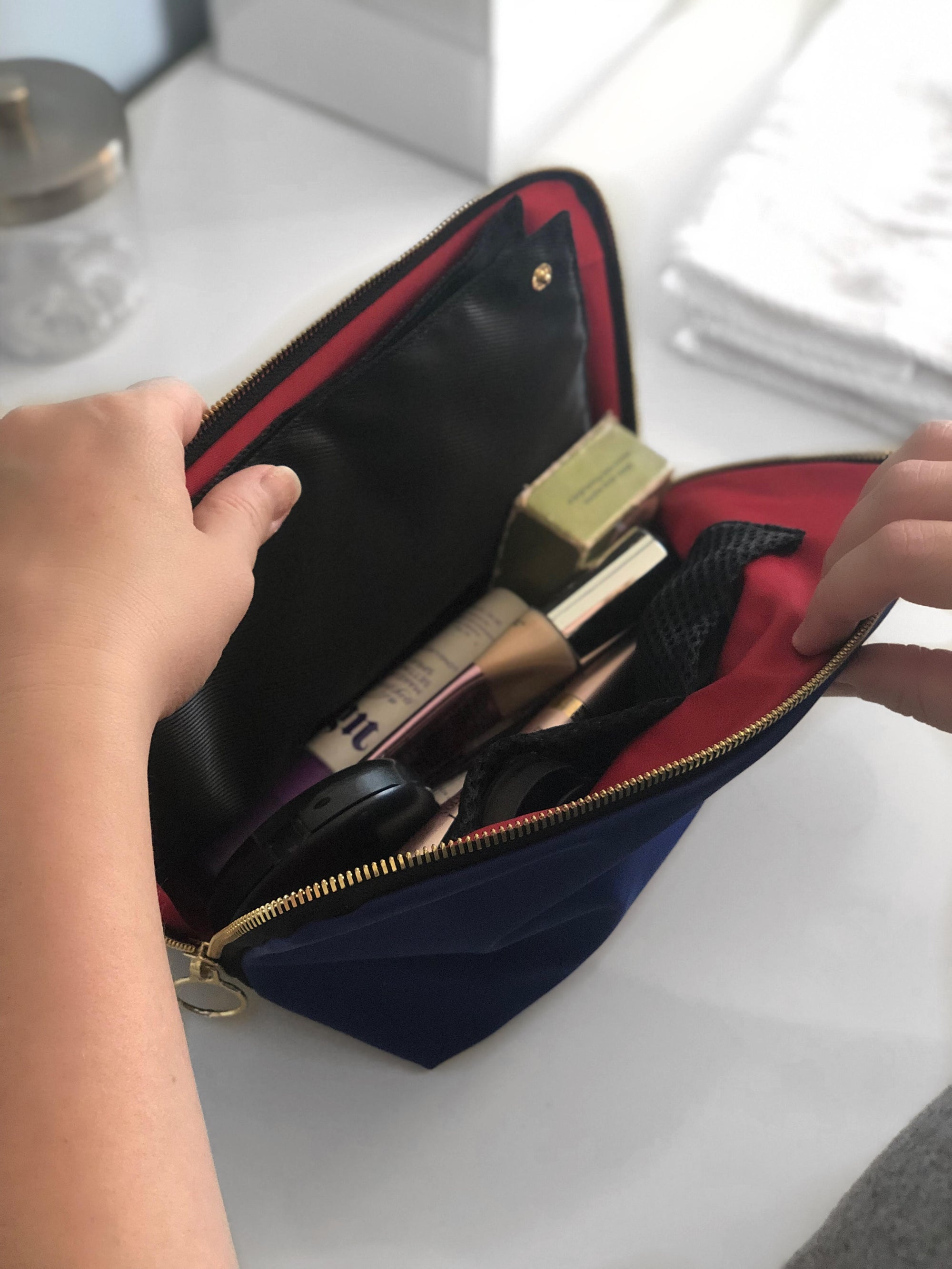 A Professional's Organized Makeup Bag