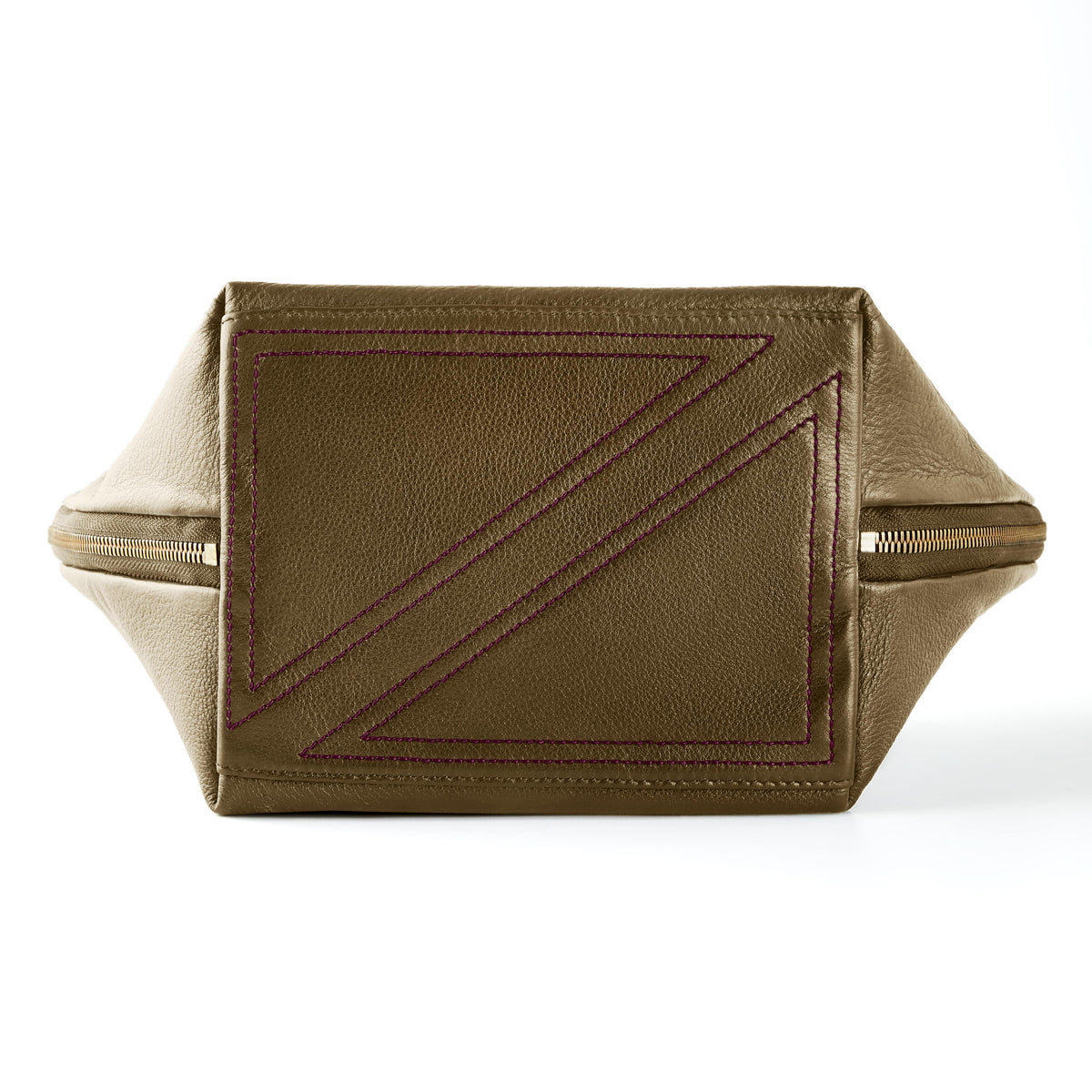 Metallic Bronze Leather with Bordeaux Interior