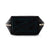 color: all+Satin Black Fabric with Teal Interior; alt: Everyday Small Size Makeup Bag | KUSSHI