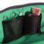 color: Navy Fabric with Mint Interior; alt: Signature Medium Size Makeup Bag | KUSSHI