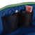 color: Kelly Green Fabric with Light Navy Interior; alt: Everyday Small Size Makeup Bag | KUSSHI