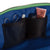 color: Kelly Green Fabric with Light Navy interior; alt: Vacationer Large Size Makeup Bag | KUSSHI