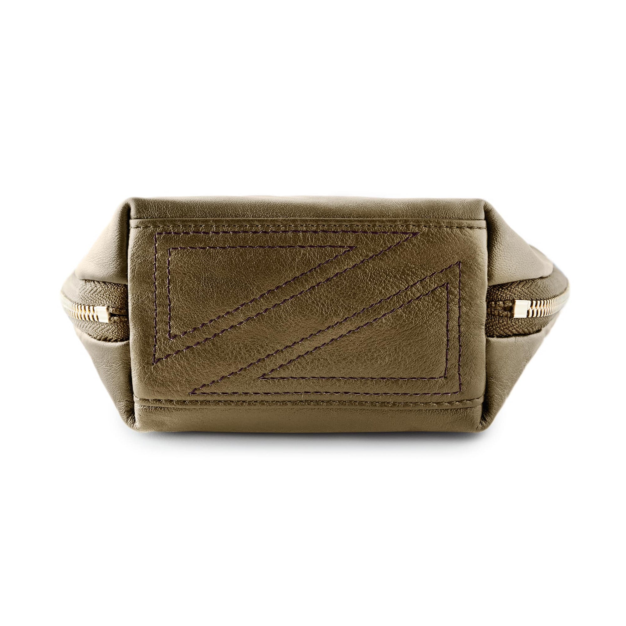 Metallic Bronze Leather with Bordeaux Interior