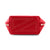 color: Red Leather with Leopard Interior; alt: Everyday Small Size Makeup Bag | KUSSHI