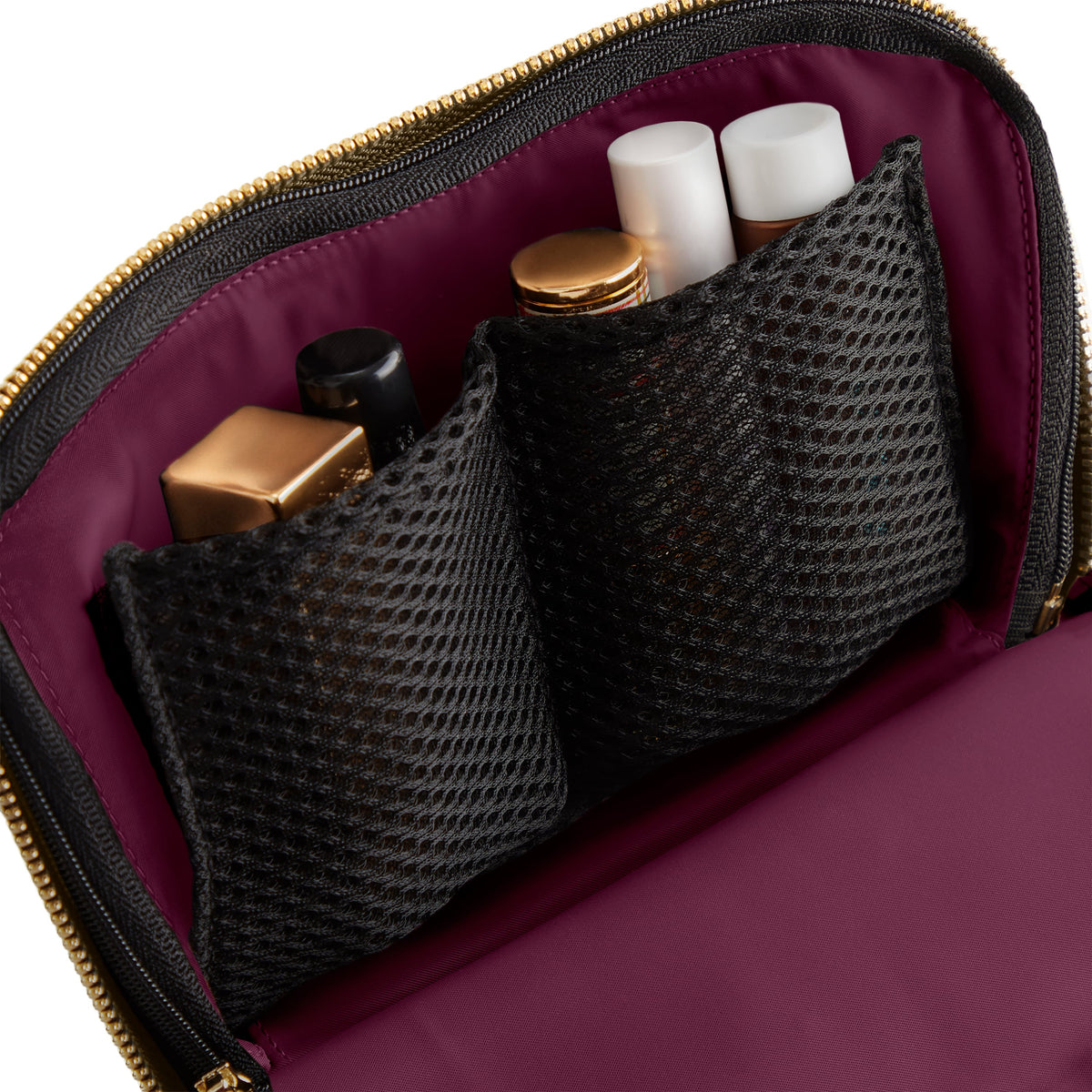 Metallic Bronze Leather with Bordeaux Interior