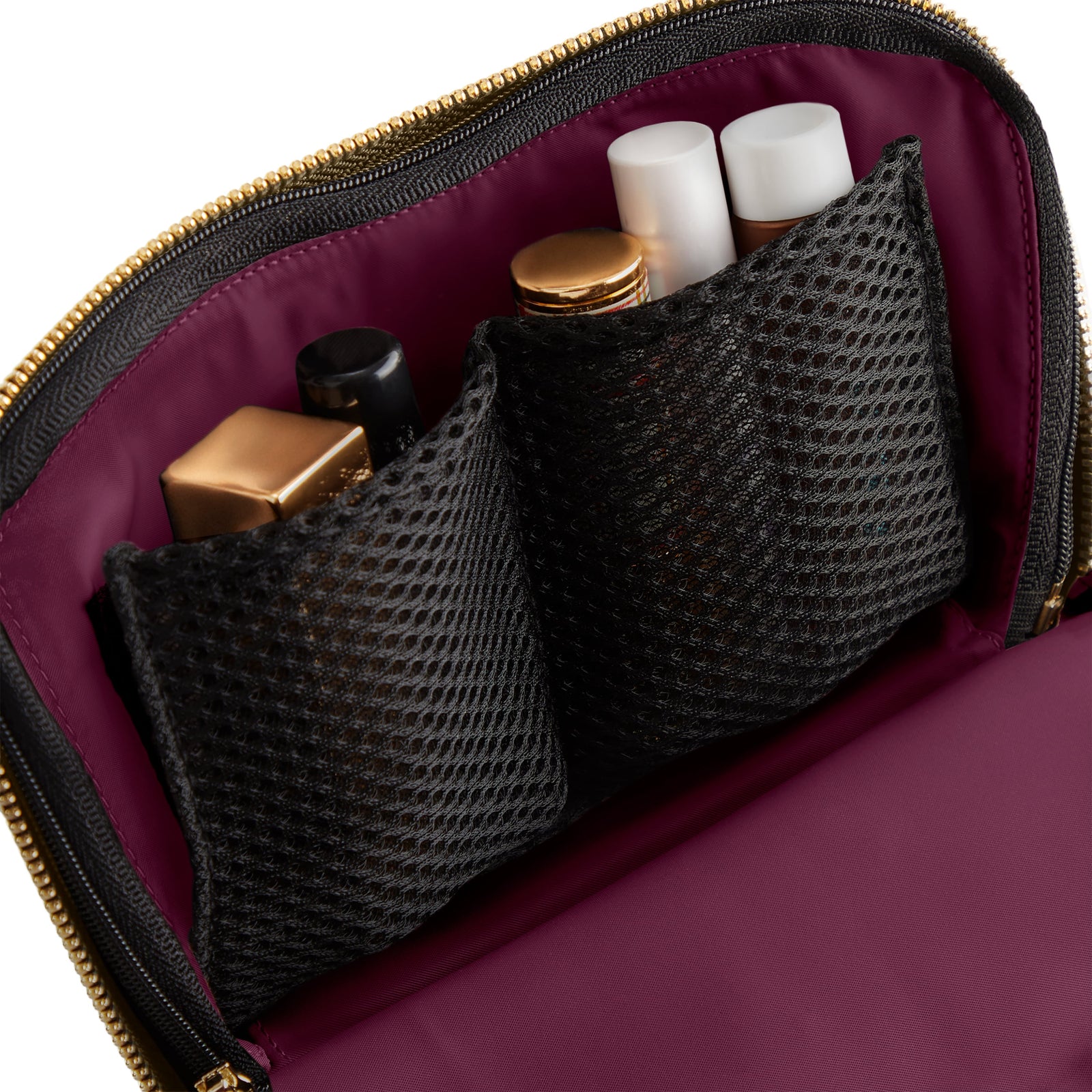 Metallic Bronze Leather with Bordeaux Interior