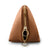 color: Camel Leather with Light Navy Interior; alt: Signature Medium Size Makeup Bag | KUSSHI
