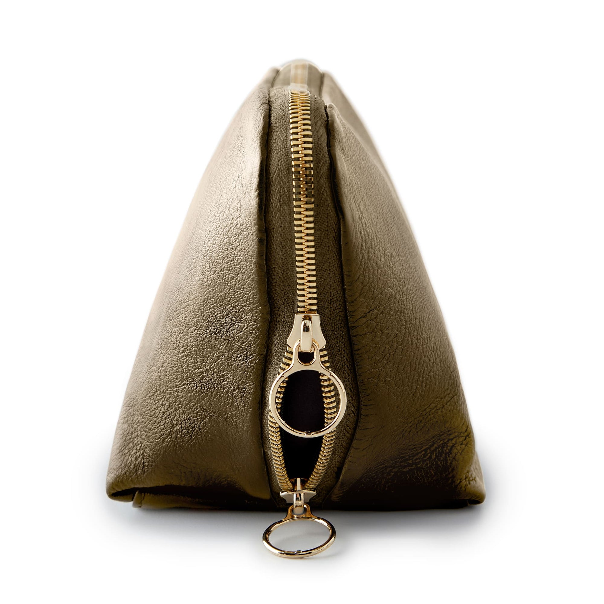 Metallic Bronze Leather with Bordeaux Interior