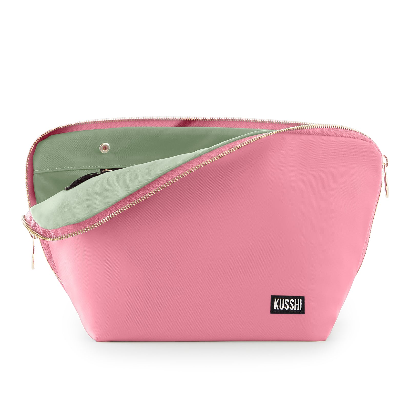 Blush Fabric with Cool Grey Interior