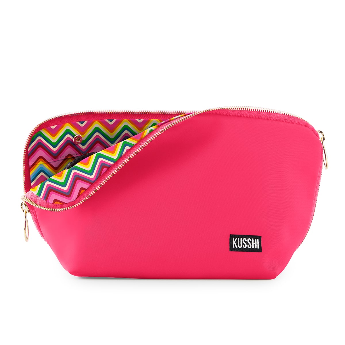 Signature Black Makeup Bag by Kusshi - Perfect for Home or Travel