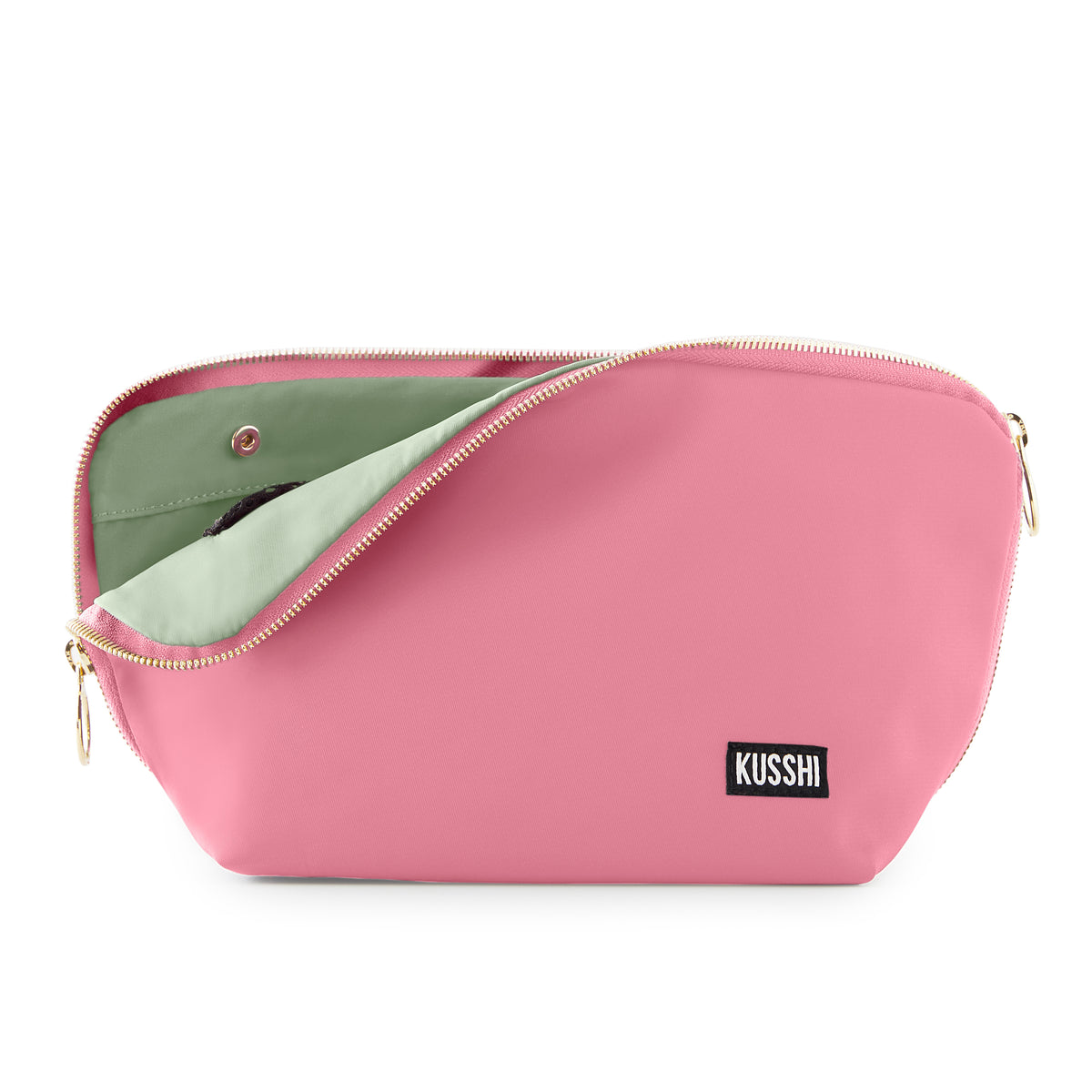 Blush Fabric with Cool Grey Interior