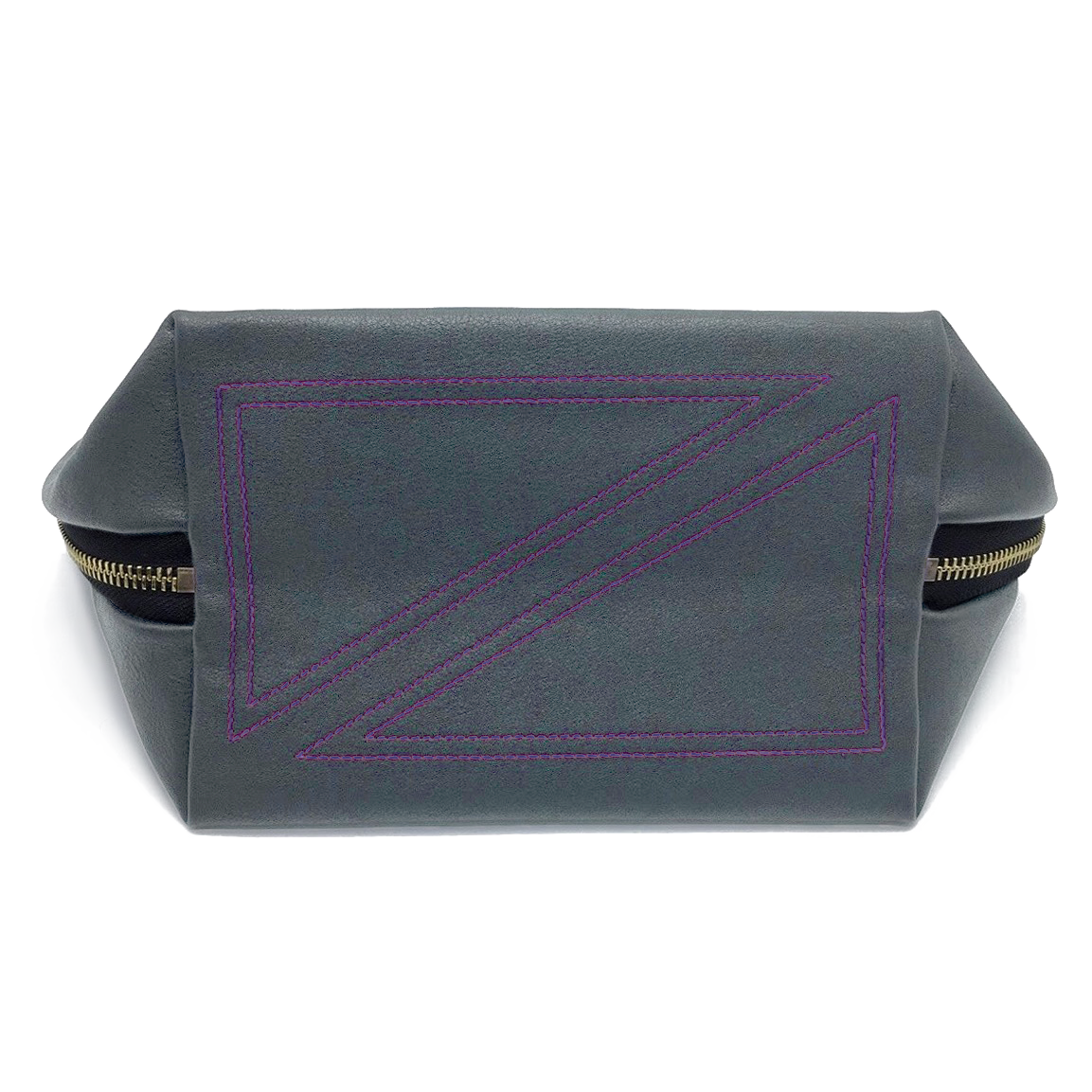 color: Signature+Steel Grey Fabric with Purple Interior