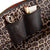 color: Red Leather with Leopard Interior; alt: Signature Medium Size Makeup Bag | KUSSHI