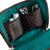 color: Vacationer+Luxurious Black Leather with Emerald Green Interior; alt: Vacationer Large Makeup Bag | KUSSHI