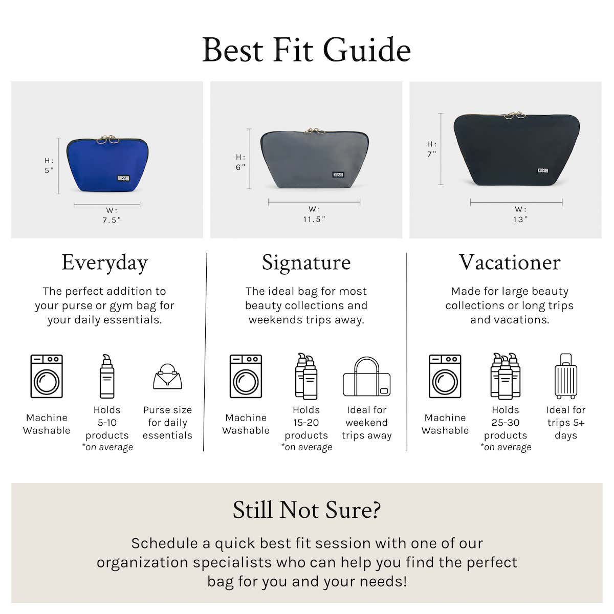 Signature Medium Size Makeup Bag | KUSSHI