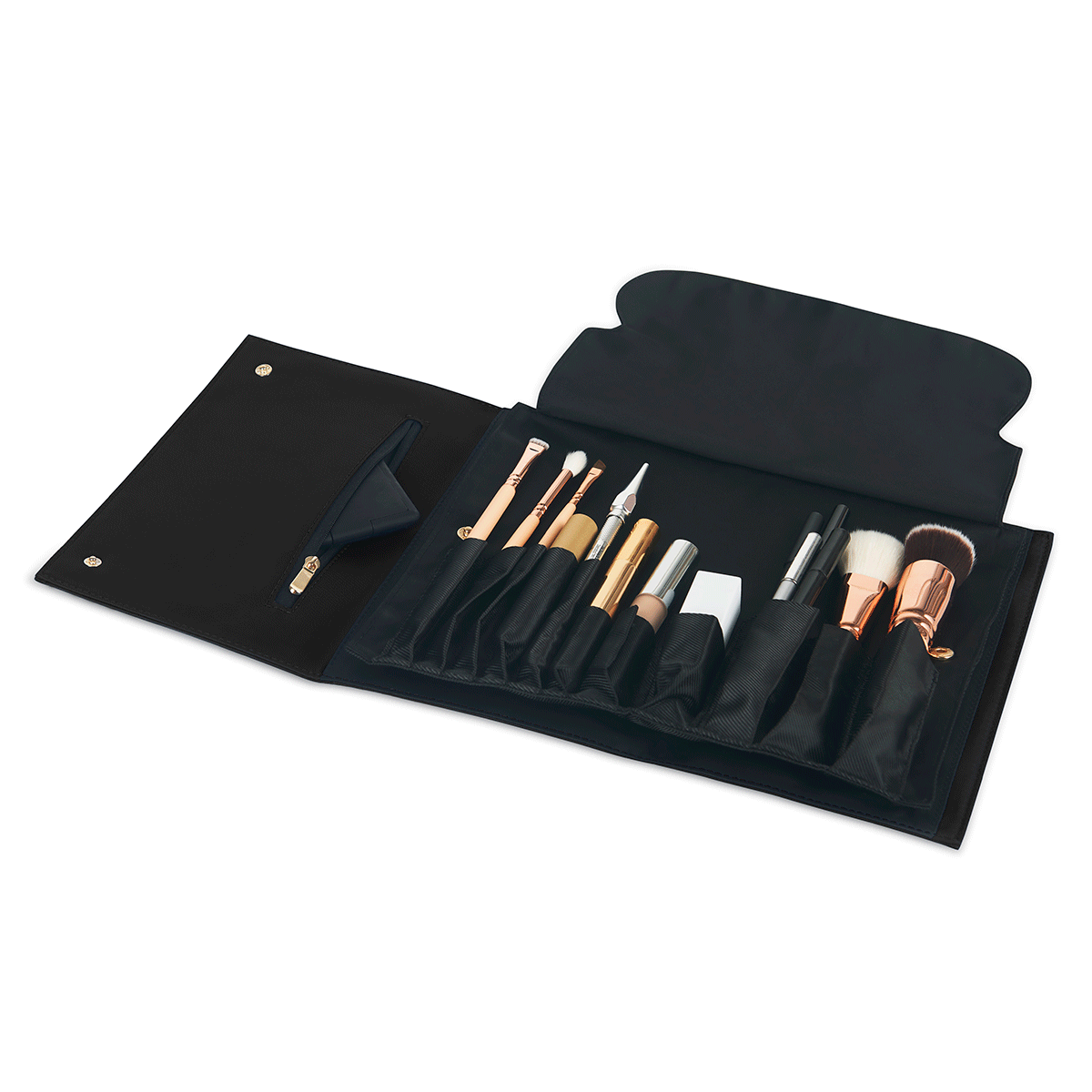 color: Satin Black Fabric+Brush Organizer