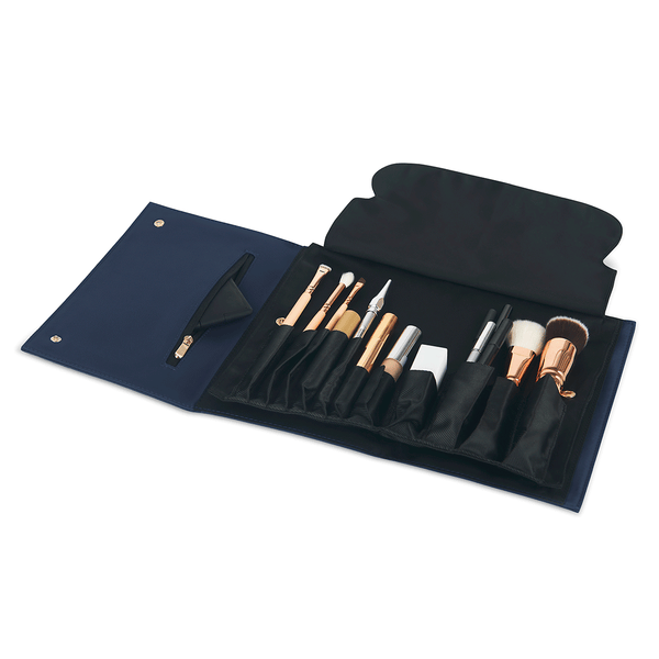 color: Navy Fabric+Brush Organizer