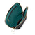 color: Satin Black Fabric with Emerald Green Interior; alt: Everyday Small Size Makeup Bag | KUSSHI