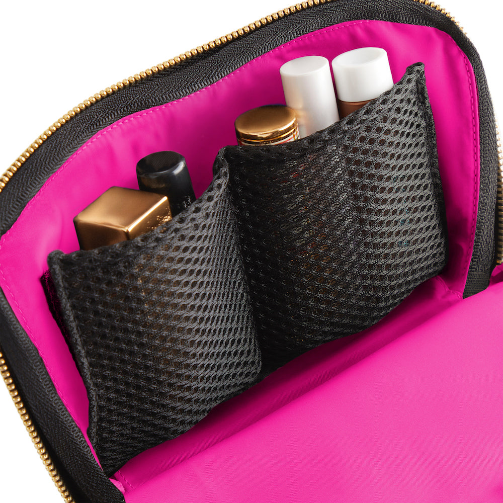 color: Pink Interior; alt: Everyday Small Size Makeup Bag | KUSSHI