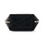 color: Satin Black Fabric with Cool Grey Interior; alt: Everyday Small Size Makeup Bag | KUSSHI