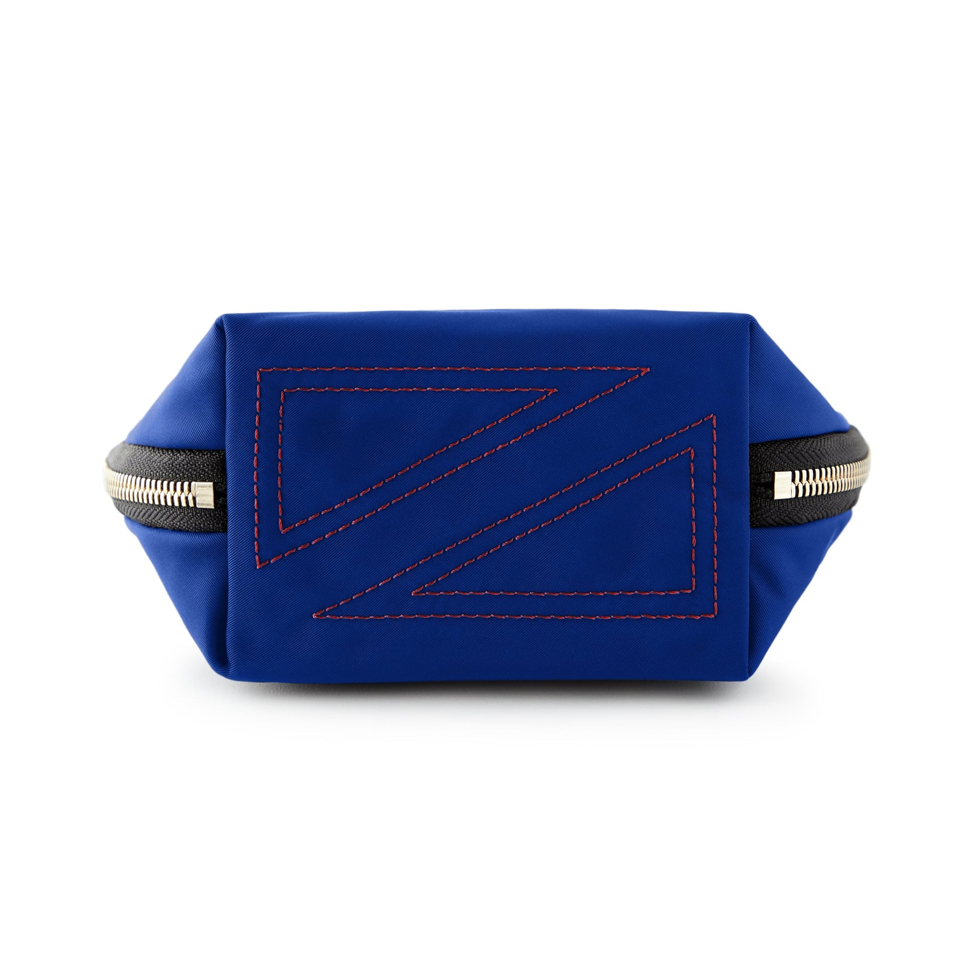 color: Royal Blue Fabric with Red Interior; alt: Everyday Small Size Makeup Bag | KUSSHI