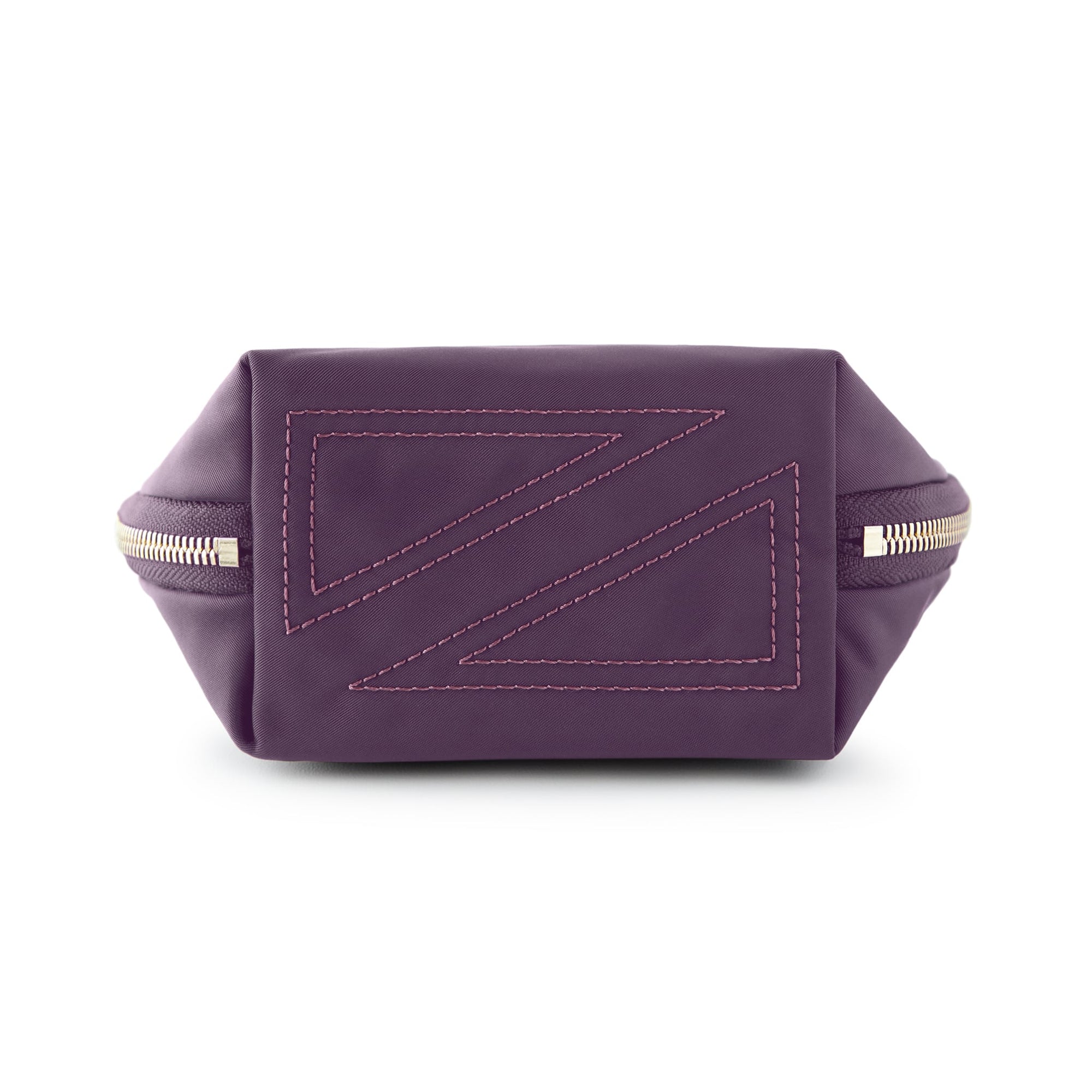 color: Plum Fabric with Dusty Rose Interior; alt: Everyday Small Size Makeup Bag | KUSSHI