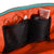 color: Sea Green Fabric with Bright Orange Interior; alt: Vacationer Large Size Makeup Bag | KUSSHI