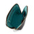 color: Luxurious Black Leather with Emerald Green Interior; alt: Signature Medium Size Makeup Bag | KUSSHI