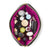 color: Luxurious Black Leather with Pink Interior; alt: Signature Medium Size Makeup Bag | KUSSHI