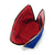 color: Royal Blue Fabric with Red Interior; alt: Signature Medium Size Makeup Bag | KUSSHI