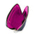 color: Navy Leather with Pink Interior; alt: Signature Medium Size Makeup Bag | KUSSHI