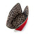 color: Candy Apple Red Fabric with Leopard Interior; alt: Signature Medium Size Makeup Bag | KUSSHI