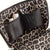 color: Luxurious Black Leather with Leopard Interior; alt: Vacationer Large Size Makeup Bag | KUSSHI