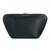 color: Vacationer+Luxurious Black Leather with Emerald Green Interior; alt: Vacationer Large Leather Makeup Bag | KUSSHI
