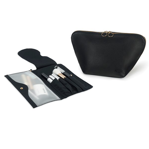 Vacationer Large Leather Makeup Bag | KUSSHI