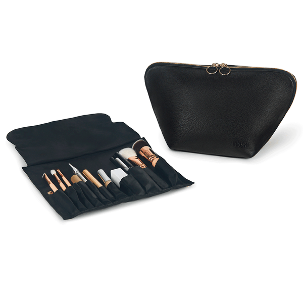 Vacationer Large Leather Makeup Bag | KUSSHI