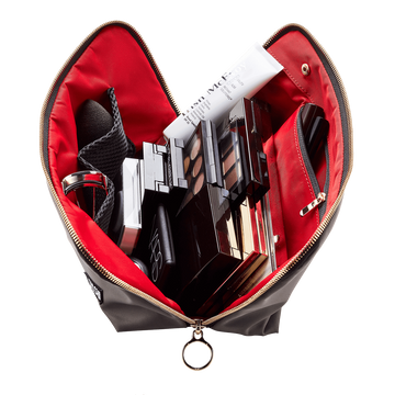 Signature Black Makeup Bag by Kusshi Perfect for Home or Travel