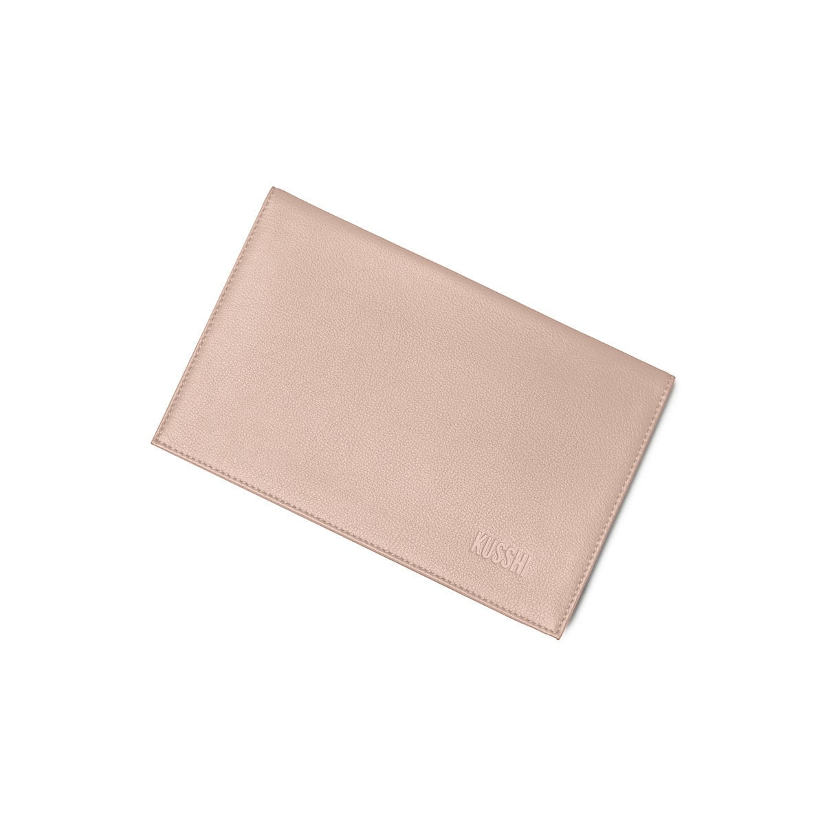 color: Blush Vegan Leather; alt: Blush Vegan Leather Clutch Cover | KUSSHI