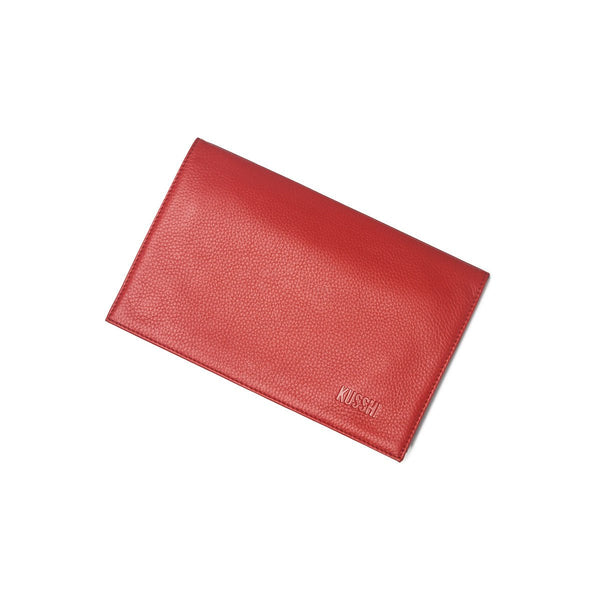 Red Leather Clutch Cover | KUSSHI