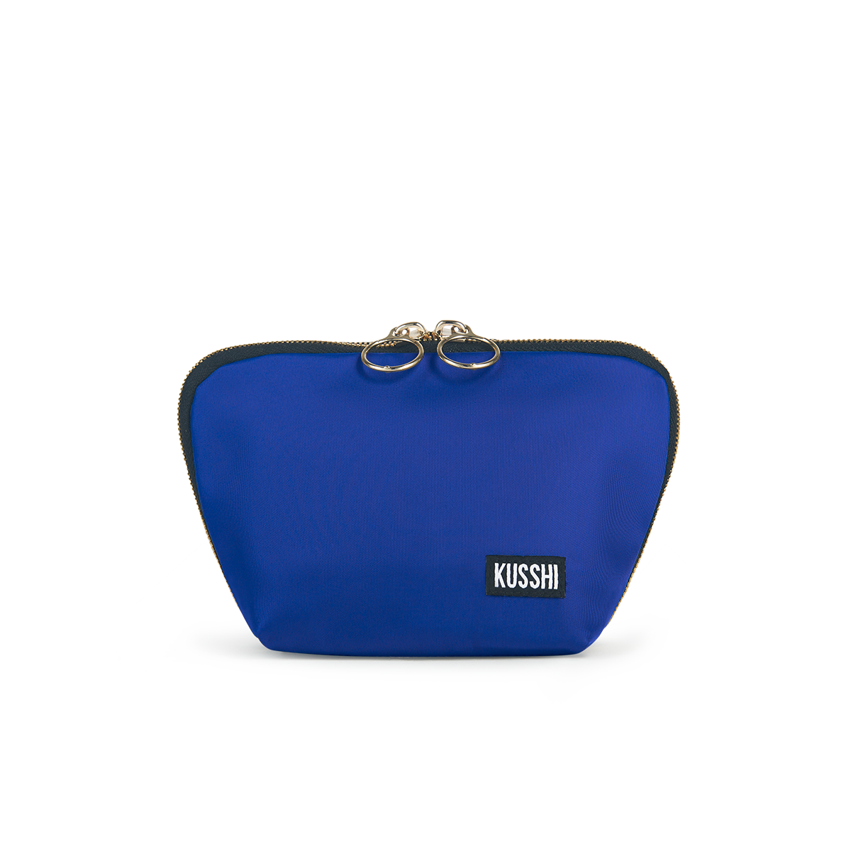 color: Royal Blue Fabric with Red Interior; alt: Everyday Small Size Makeup Bag | KUSSHI