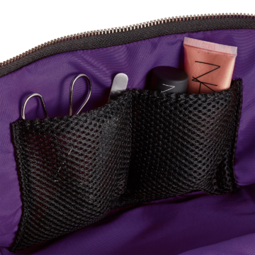 color: Purple Interior; alt: Vacationer Large Size Makeup Bag | KUSSHI